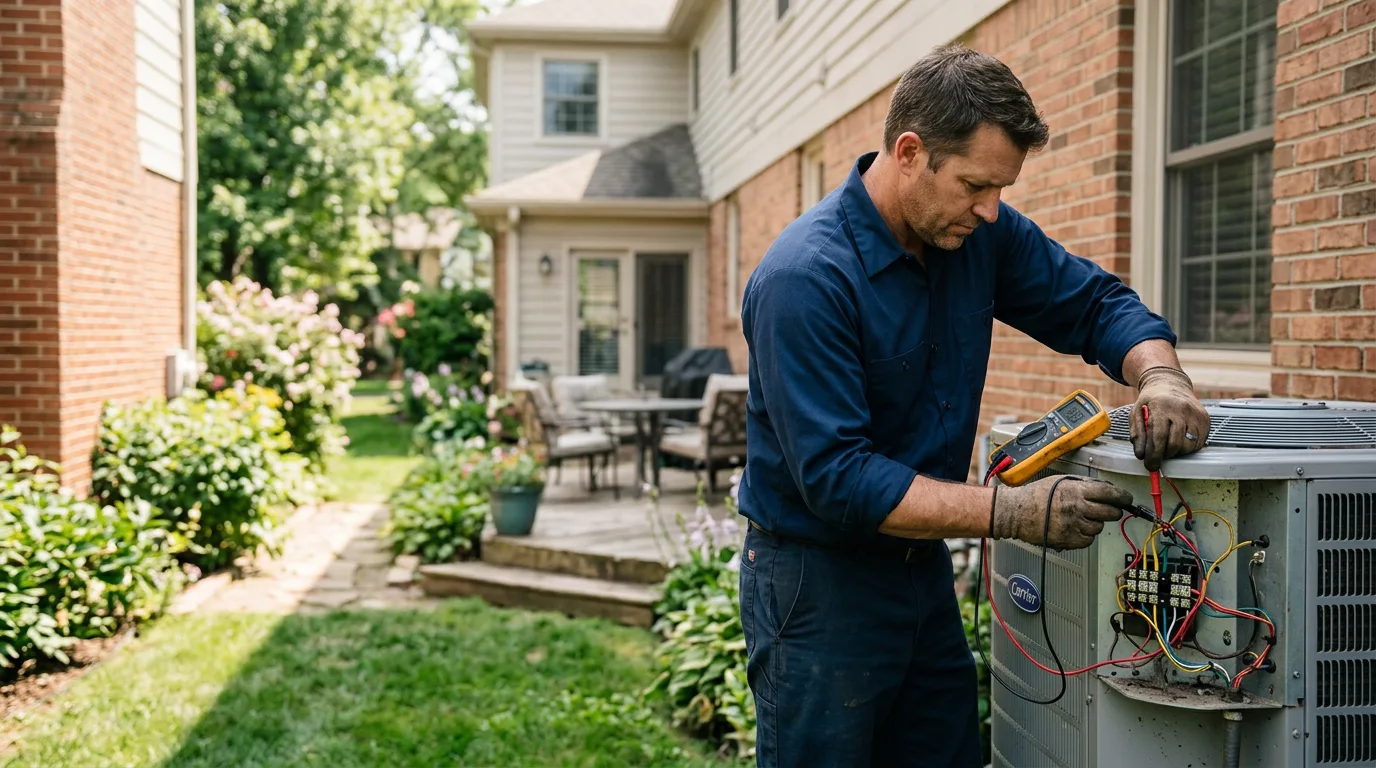 HVAC technician working near Spearsville, LA